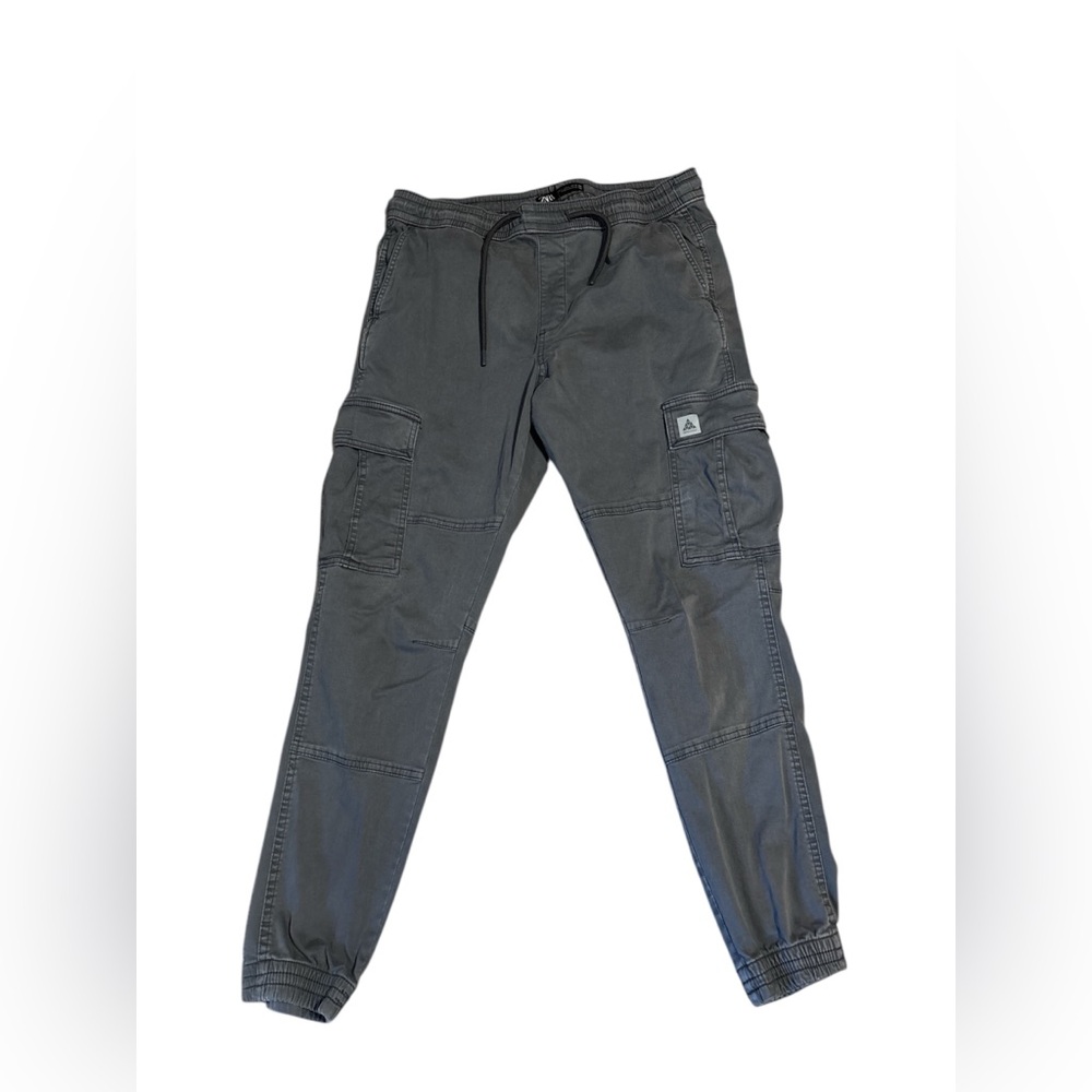 Zara Men's Dark Gray Cargo Pants
